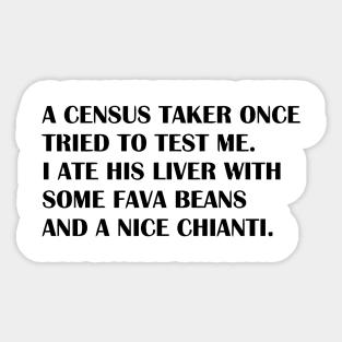 A CENSUS Sticker